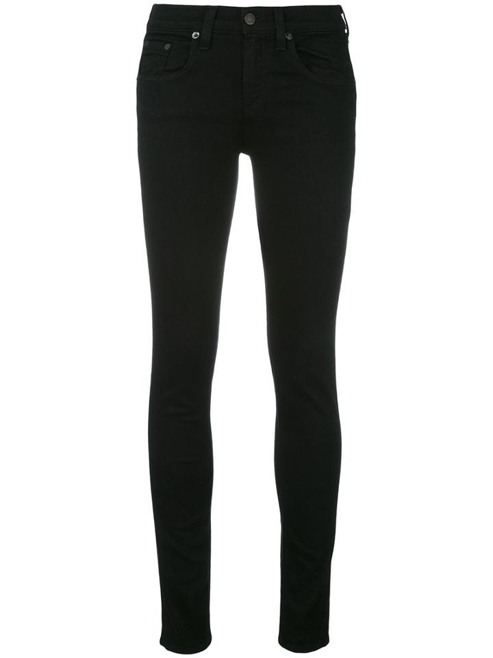 Rag & Bone /jean Skinny Jeans, Women's, Size: 24, Black, Cotton/polyurethane