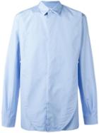 Maison Margiela Front Panel Poplin Shirt, Men's, Size: 43, Blue, Cotton