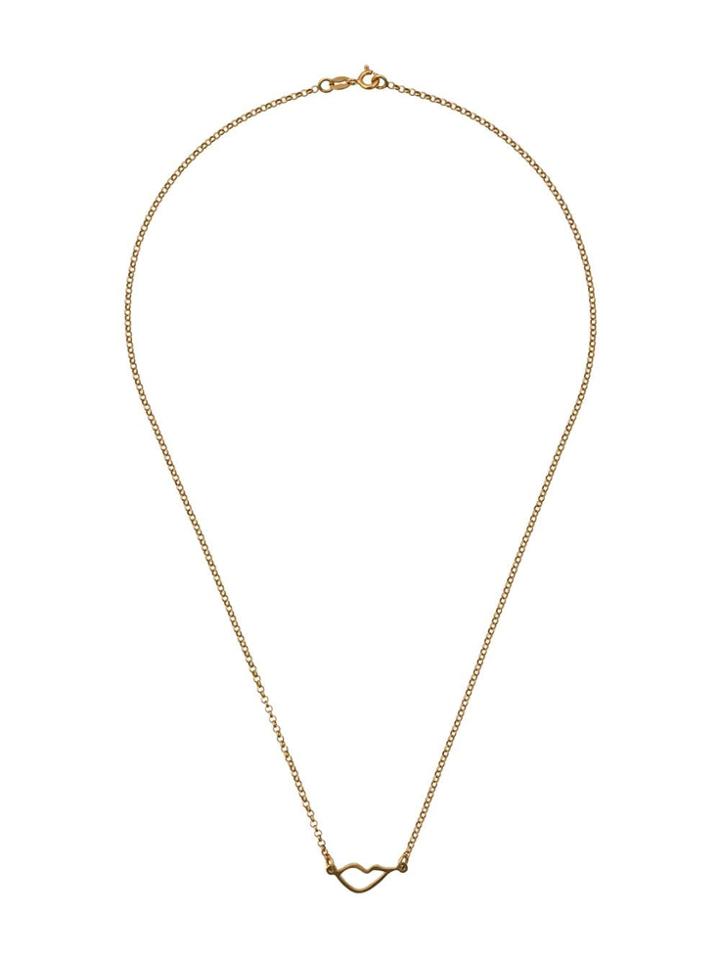 Holly Ryan Gold Plated Sterling Silver Kiss Necklace - Metallic