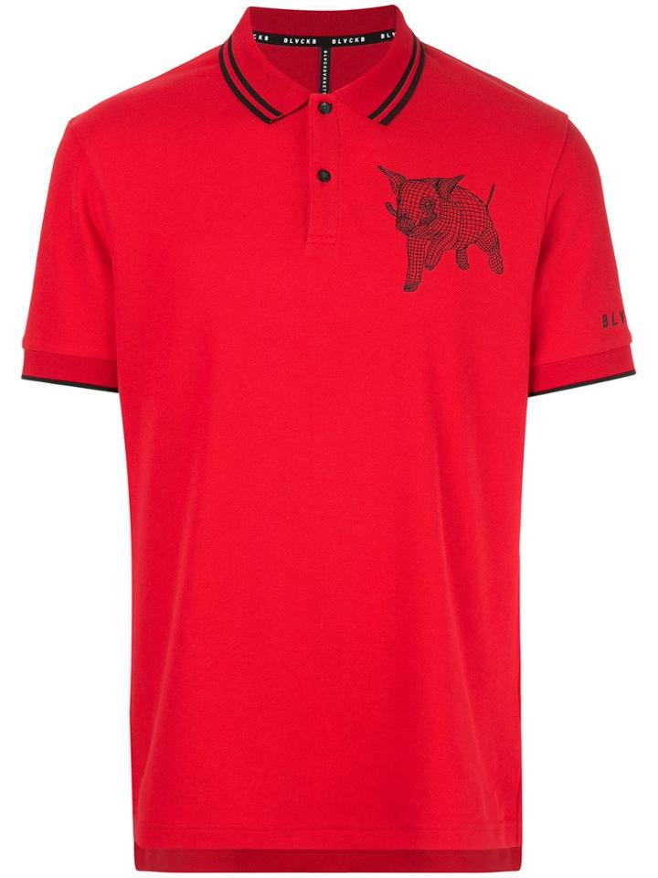 Blackbarrett Mesh Pig Polo Shirt - Red
