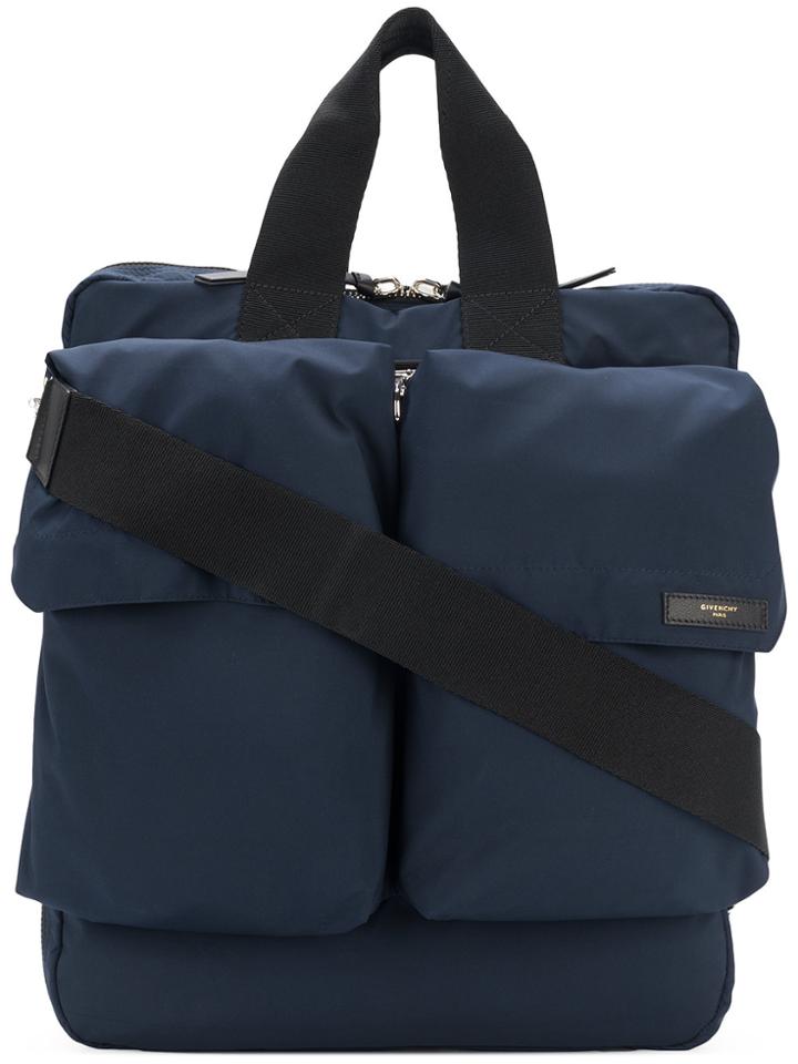 Givenchy Double Pocket Tote Bag - Blue