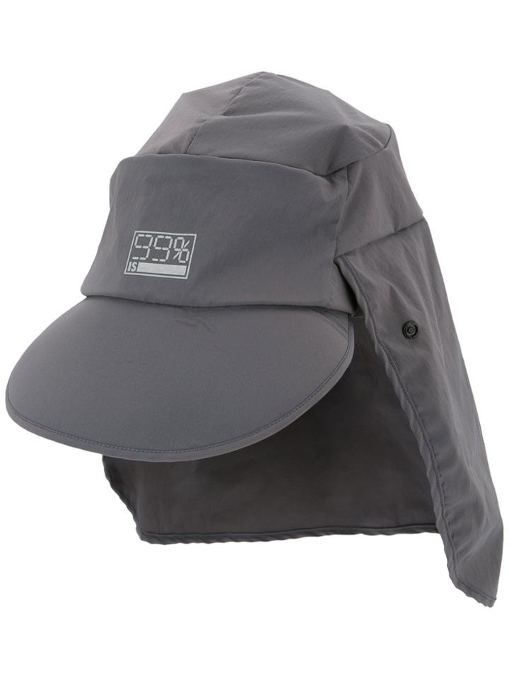 99% Is Front Logo Printed Hat - Grey