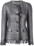 Tagliatore 'maya' Jacket, Women's, Size: 40, Grey, Acrylic/polyester/cupro/other Fibers