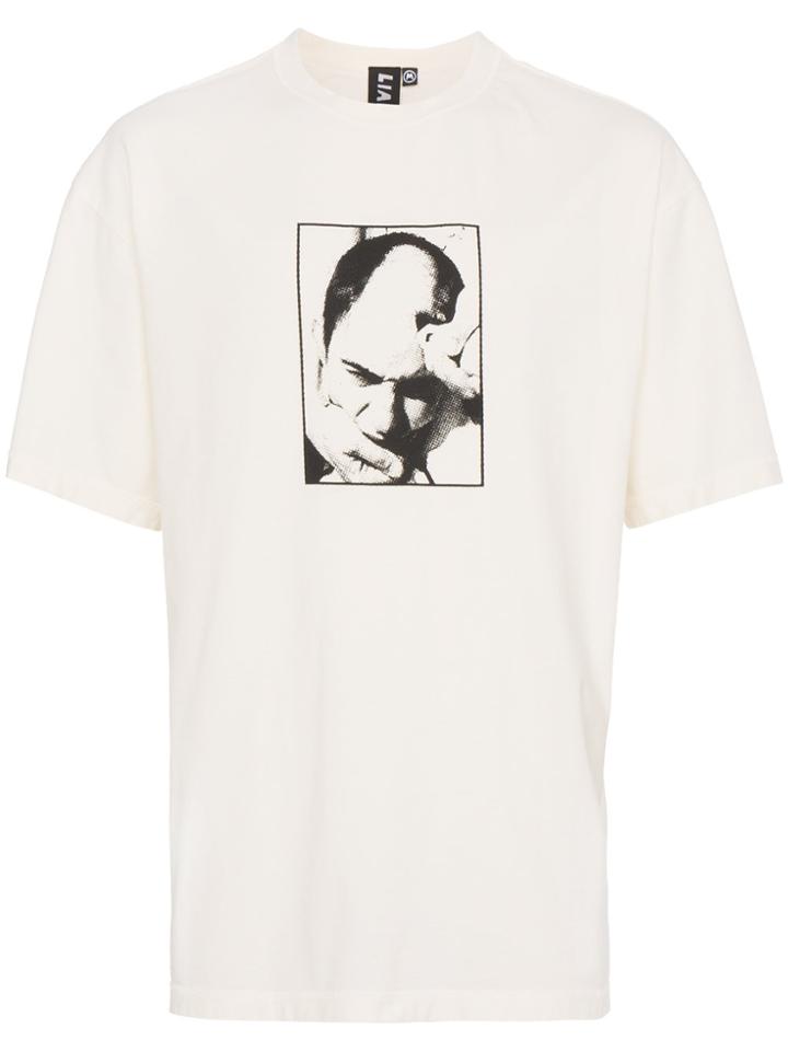 Liam Hodges Shaved Print T-shirt - White