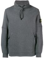 Stone Island Toggle Neck Sweatshirt - Grey