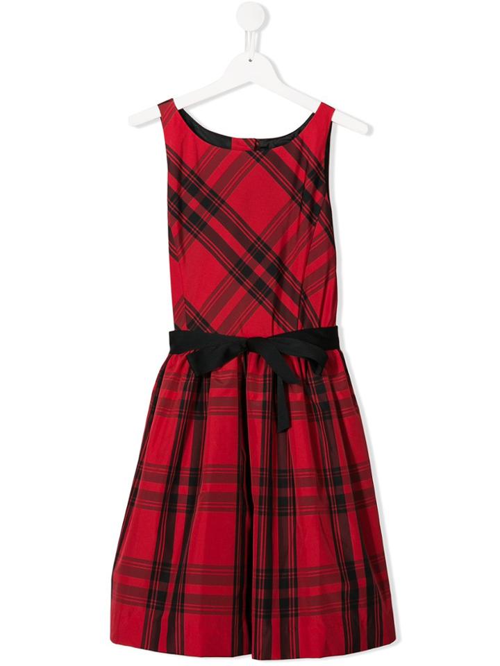 Ralph Lauren Kids Teen Flared Plaid Dress