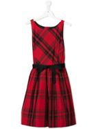 Ralph Lauren Kids Teen Flared Plaid Dress