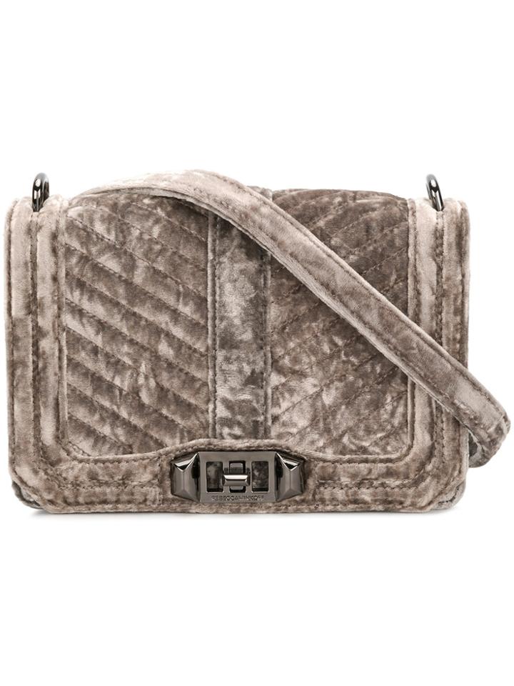 Rebecca Minkoff Small Love Quilted Crossbody Bag - Grey