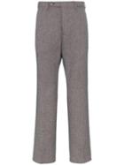 Gucci Check Straight Wool Blend Trousers - 9105
