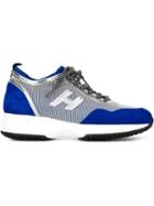Hogan Interactive Sneakers, Women's, Size: 35.5, Blue, Rubber/suede/leather