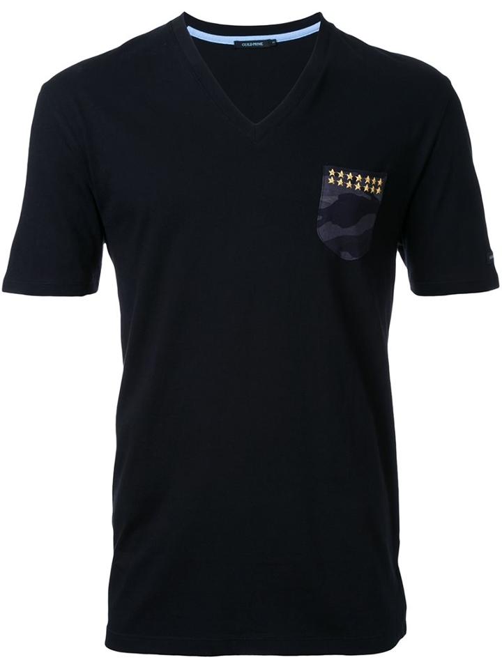 Guild Prime Chest Pocket T-shirt, Men's, Size: 2, Black, Cotton