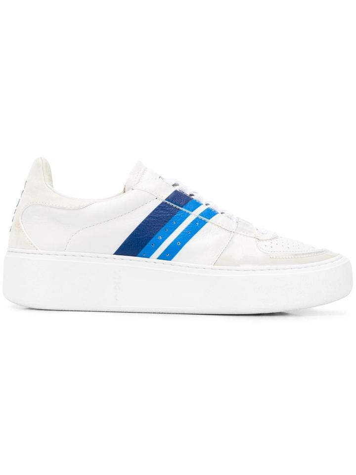 Z Zegna Stripe Low-top Sneakers - White