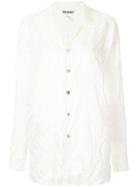 Issey Miyake Vintage Spread Collar Creased Shirt - White