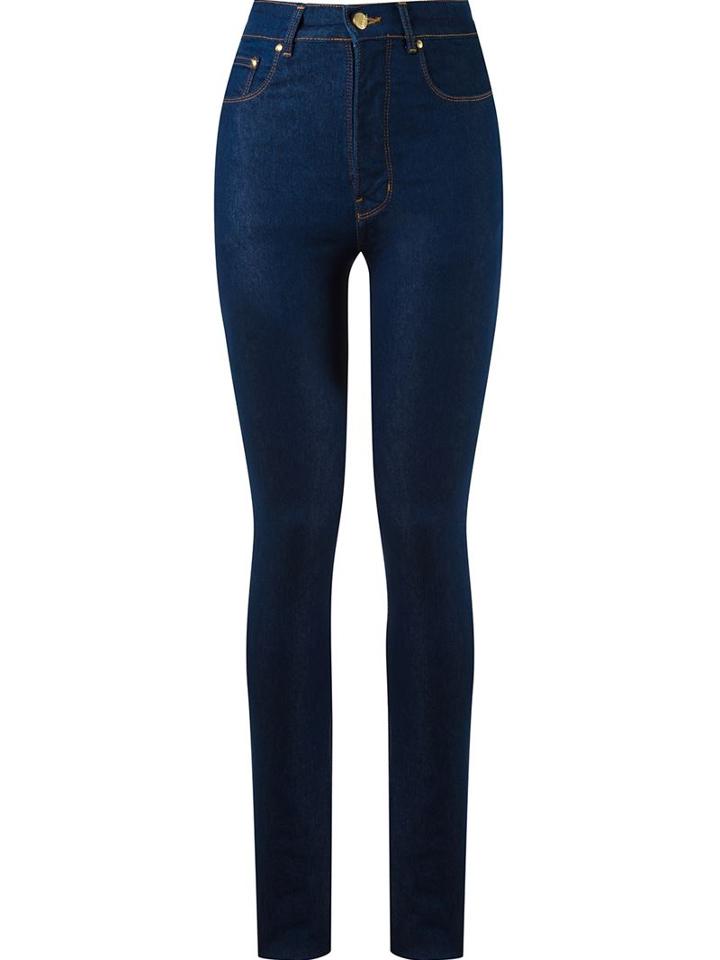 Amapô - High Waist Skinny Jeans - Women - Cotton/polyester/spandex/elastane - 34, Blue, Cotton/polyester/spandex/elastane