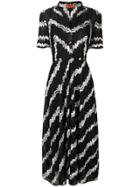 Missoni Intarsia Knit Flared Dress - Black
