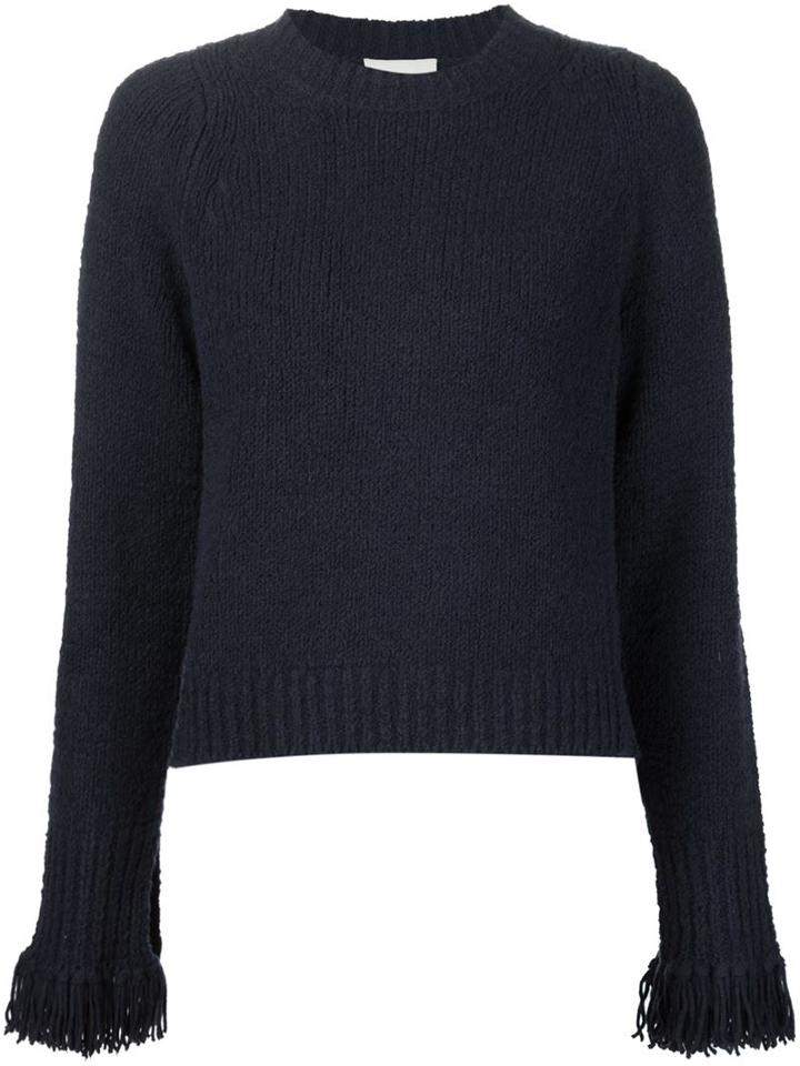 3.1 Phillip Lim Fringed Cuff Sweater