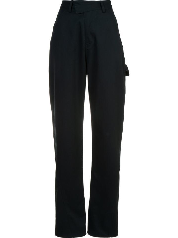 Rosie Assoulin High-waisted Trousers, Women's, Size: 0, Black, Cotton