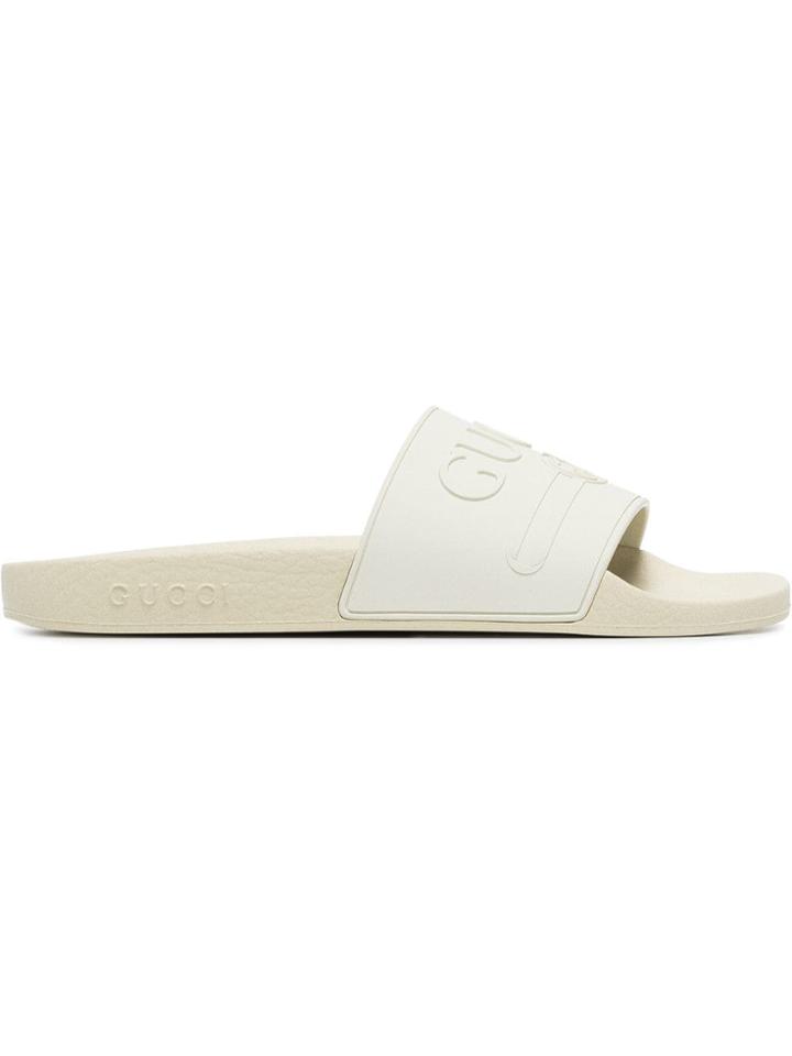 Gucci Pursuit Logo Sliders - White