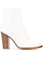 Ports 1961 Calf Leather Ankle Boots - White