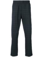 Ps By Paul Smith Check Straight-leg Trousers - Blue