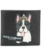 Dolce & Gabbana Dog Print Fold Out Wallet - Black
