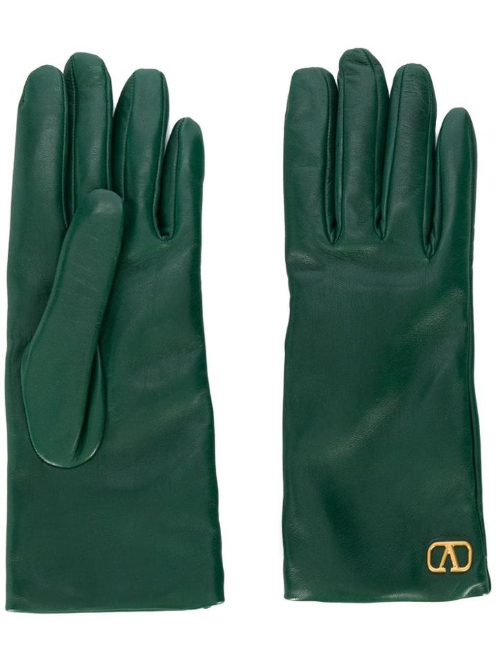 Valentino Vlogo Gloves - Green