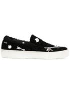 Karl Lagerfeld Kupsole Souvenir Pin Sneakers - Black