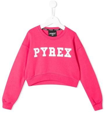 Pyrex Kids Logo Cropped Sweatshirt - Pink