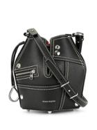 Alexander Mcqueen Biker Bucket Bag - Black