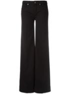 Love Moschino Wide Leg Jeans, Women's, Size: 29, Black, Cotton/spandex/elastane