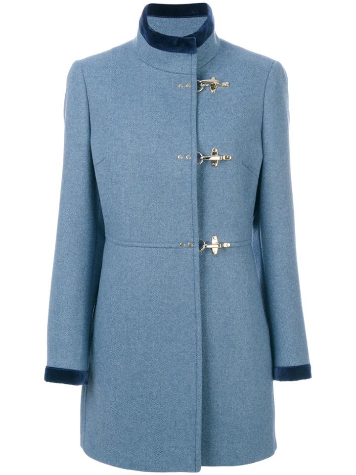 Fay Fitted Coat - Blue