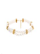 Monet Vintage Synthetic Pearl Necklace - White