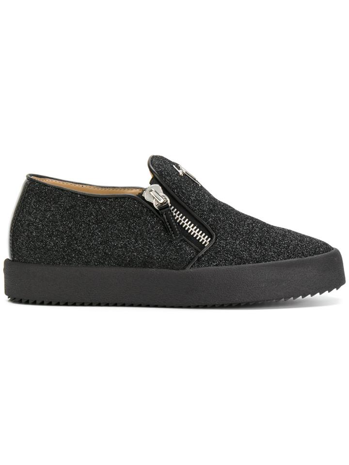 Giuseppe Zanotti Design Eve Glitter Sneakers - Black