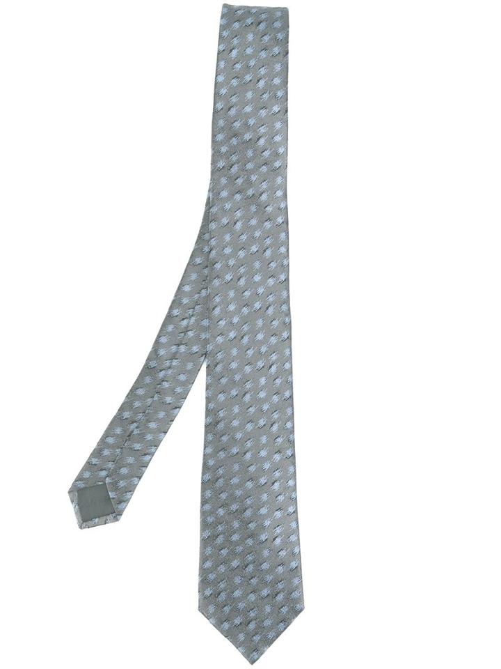 Lanvin Smudged Dot Pattern Tie