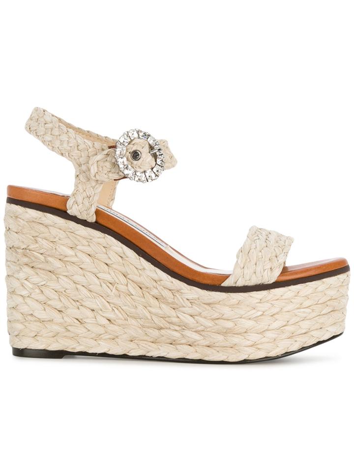 Jimmy Choo Nylah 100 Sandals - Brown