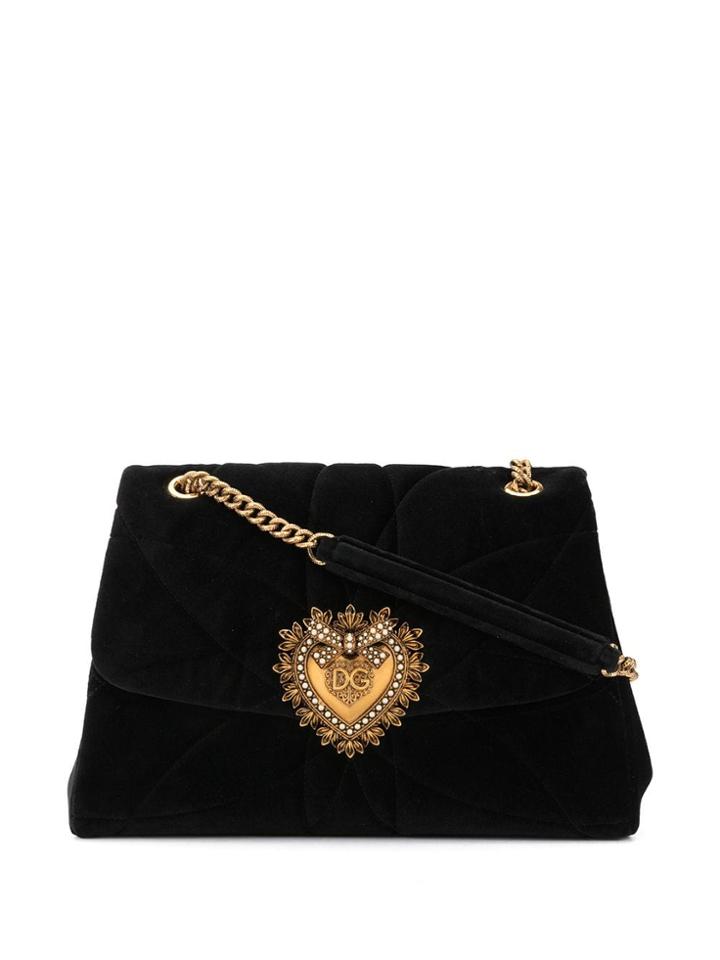 Dolce & Gabbana Large Devotion Shoulder Bag - Black