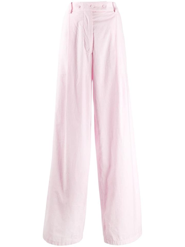 Maison Flaneur Wide-leg Trousers - Pink
