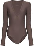 Matteau Maillot Long-sleeve Swimsuit - Brown
