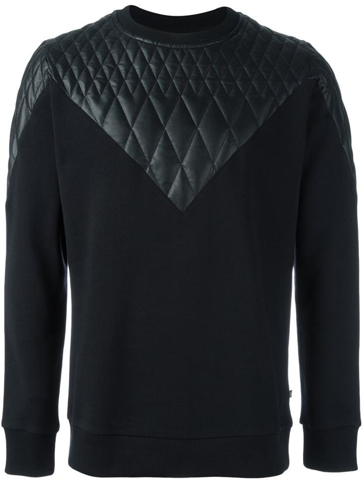Philipp Plein Quilted Panel Sweatshirt