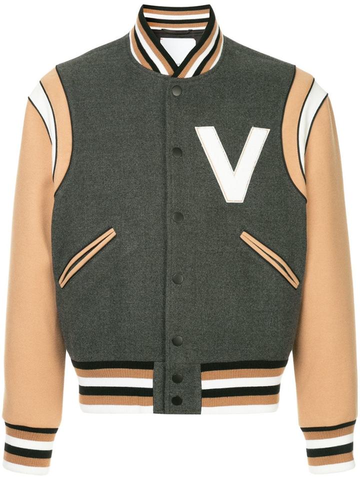 Ports V V Patch Bomber Jacket - Grey