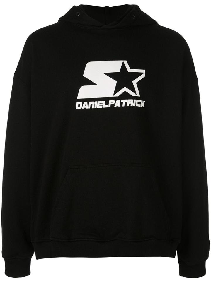 Daniel Patrick Starter Logo Hooded Sweatshirt - Black