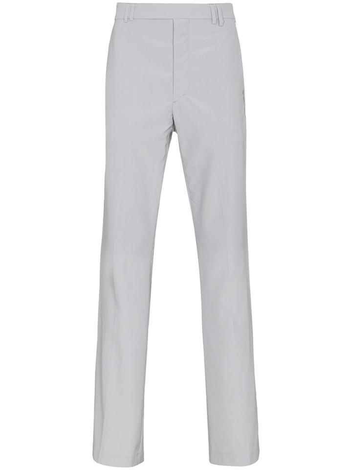 Mackintosh 0002 Double Loop Wool Blend Trousers - Grey