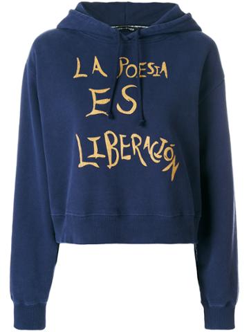 Each X Other La Poesia Es Liberacion Hoodie - Blue