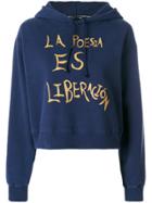 Each X Other La Poesia Es Liberacion Hoodie - Blue