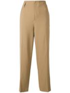 Forte Forte Cropped Tailored Trousers - Neutrals
