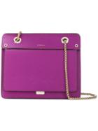 Furla Pebbled Texture Shoulder Bag - Pink & Purple