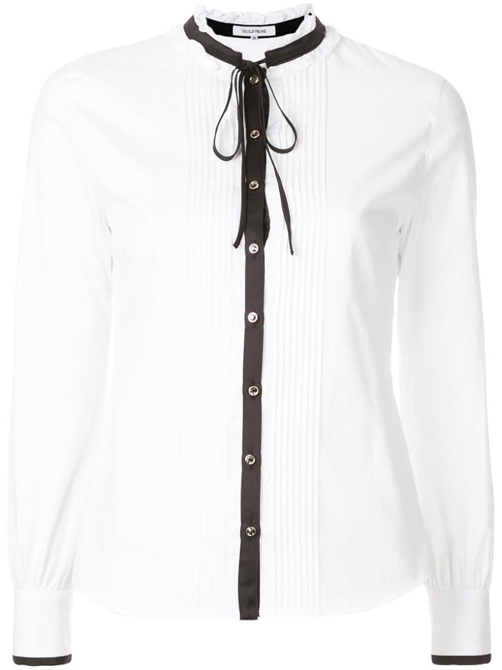 Guild Prime Contrast Trim Shirt - White