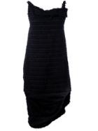 Vivienne Westwood Anglomania Fringed Asymmetric Dress - Black