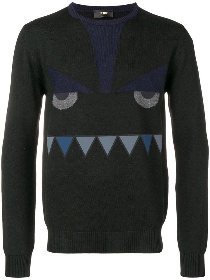 Fendi Maglia Girocollo - Black