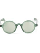 Mykita - Round Sunglasses - Unisex - Titanium - One Size, Green, Titanium
